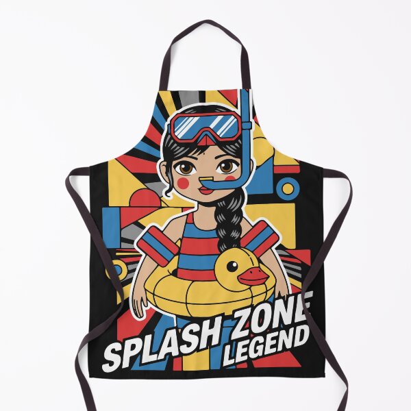 Item preview, Girl with armbands, duck float, goggles, snorkel designed and sold by Yeicoboo.