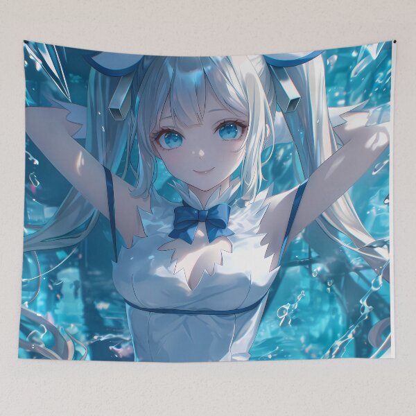 Item preview, Danmachi Hestia Danmachi Anime Girl Aqua Light Divine Fantasy designed and sold by mildaclairmo.
