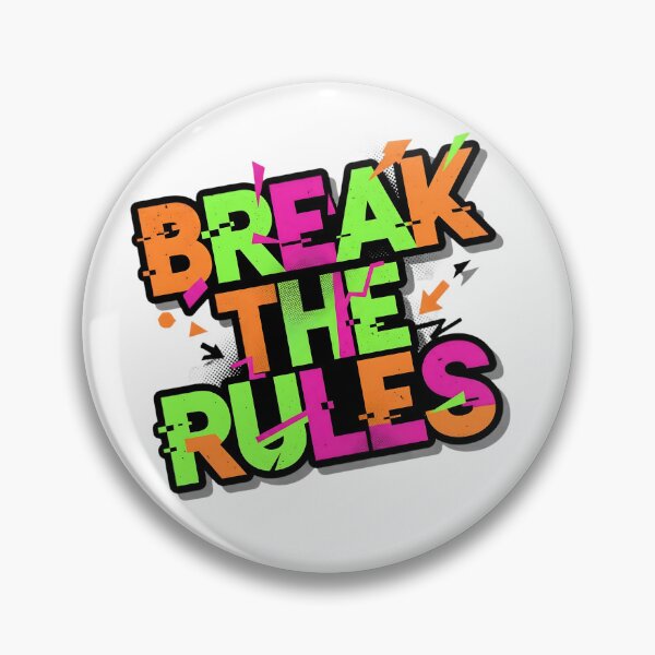 Item preview, Break the Rules – Vibrant Glitch Core Neo-Punk Typography designed and sold by VibranPalette.
