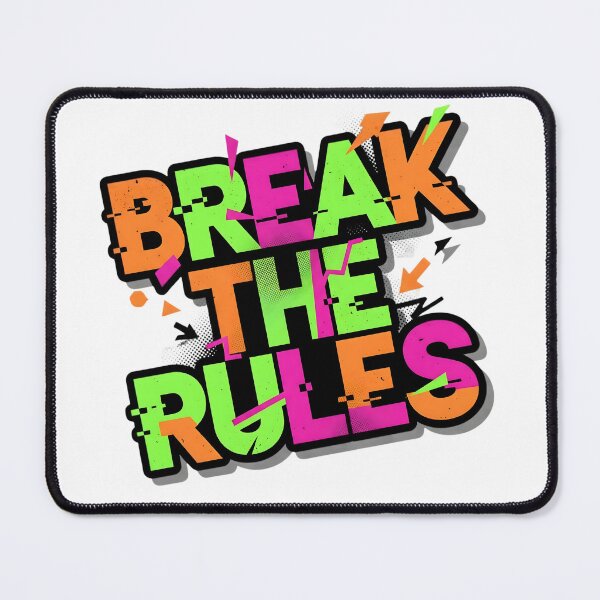 Item preview, Break the Rules – Vibrant Glitch Core Neo-Punk Typography designed and sold by VibranPalette.