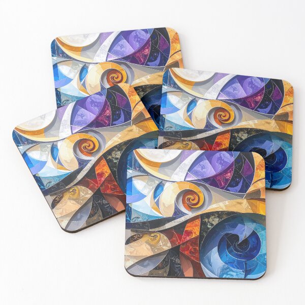 Item preview, Chromatic Spiral – Stained Glass Abstraction designed and sold by NizuCaCi.
