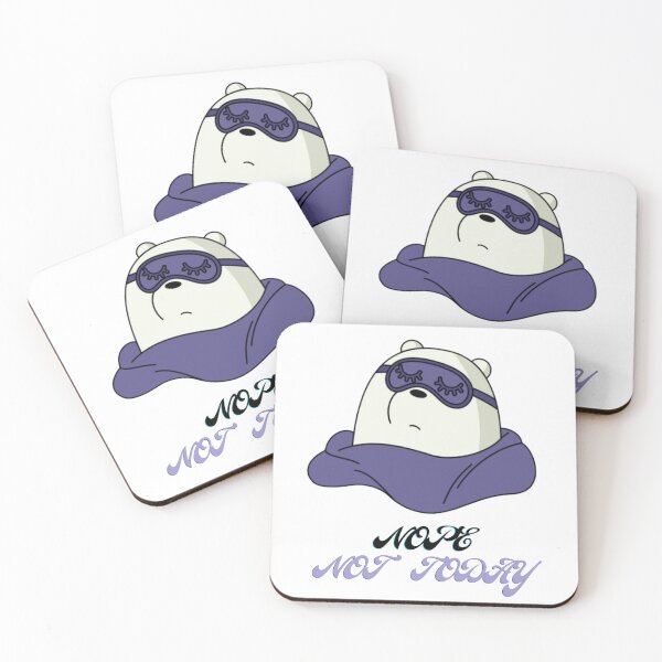Item preview, We Bare Bears Ice Bear Nope Not Today Design designed and sold by BubbleArts-HK.