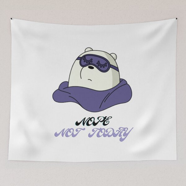 Item preview, We Bare Bears Ice Bear Nope Not Today Design designed and sold by BubbleArts-HK.