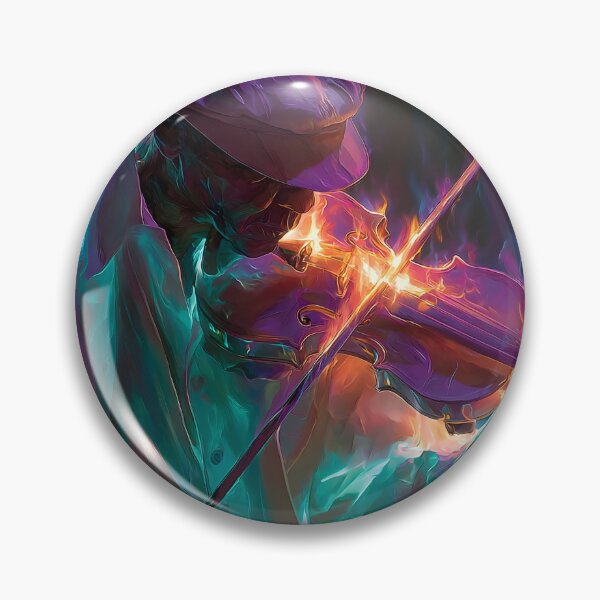 Item preview, Stunning violinist engulfed in neon flames designed and sold by dcrc.