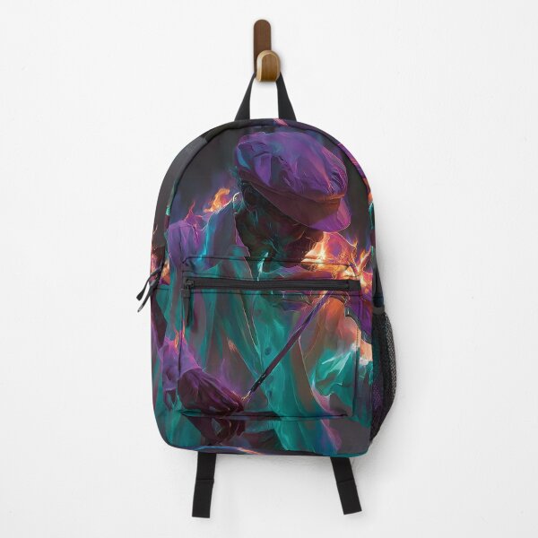 Item preview, Stunning violinist engulfed in neon flames designed and sold by dcrc.