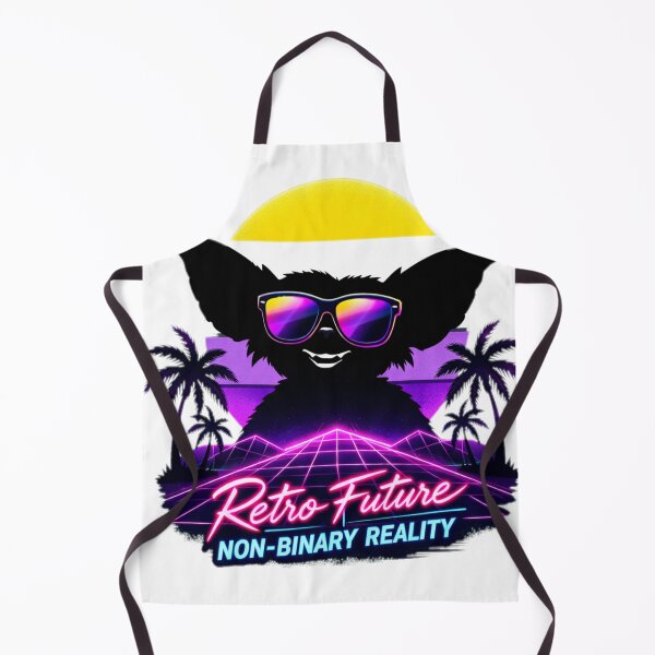 Item preview, Retro Future Non-Binary Reality: 80s Synthwave Pride designed and sold by rainbowgremlin.