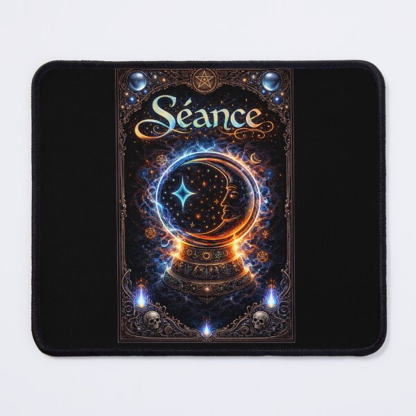 Item preview, Séance – Dark Ritual Crystal Ball Art (Blue) designed and sold by BeesNeesTees.