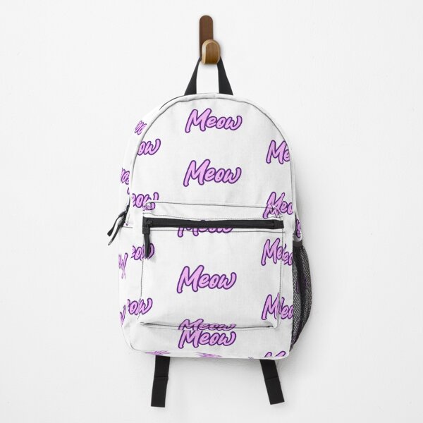 Item preview, Meow, Cat Quotes Pink Handwritten Outline designed and sold by Memes N Lore .