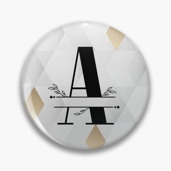 Item preview, Monogram...A...with a background of grey and gold diamonds designed and sold by CHASAcreative.
