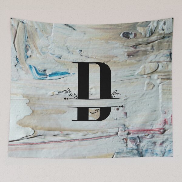 Item preview, Monogram...D...with colourful concrete/cement background designed and sold by CHASAcreative.