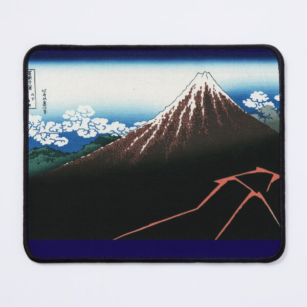 Item preview, Hokusai Katsushika, Rainstorm Beneath the Summit ,Vintage, Ukiyoe, Woodblock, Puzzle, wall art designed and sold by VintageJapan for Japanese woodblock, Ukiyoe, Retro art and more.