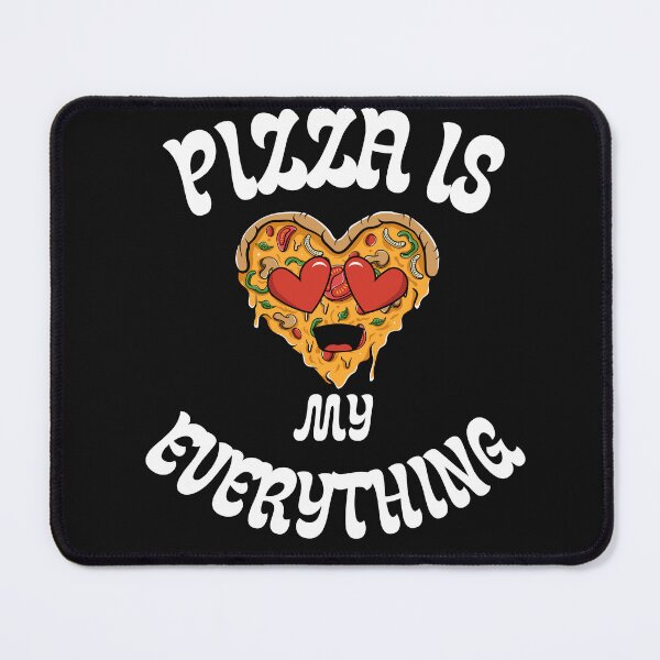 Item preview, Heart Shaped Pizza Character Retro Typography Art designed and sold by PizaIsMyEvery.