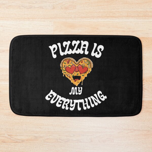 Item preview, Heart Shaped Pizza Character Retro Typography Art designed and sold by PizaIsMyEvery.