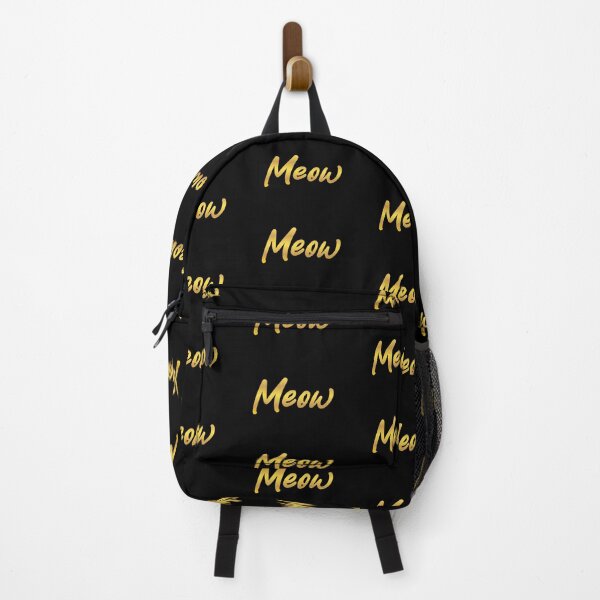 Item preview, Meow, Cat Quotes Gold Handwritten  designed and sold by Memes N Lore .
