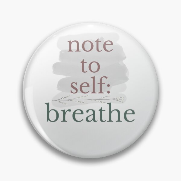 Item preview, Note to Self Breathe – Minimal Calm Quote Design designed and sold by ZEYCAT.