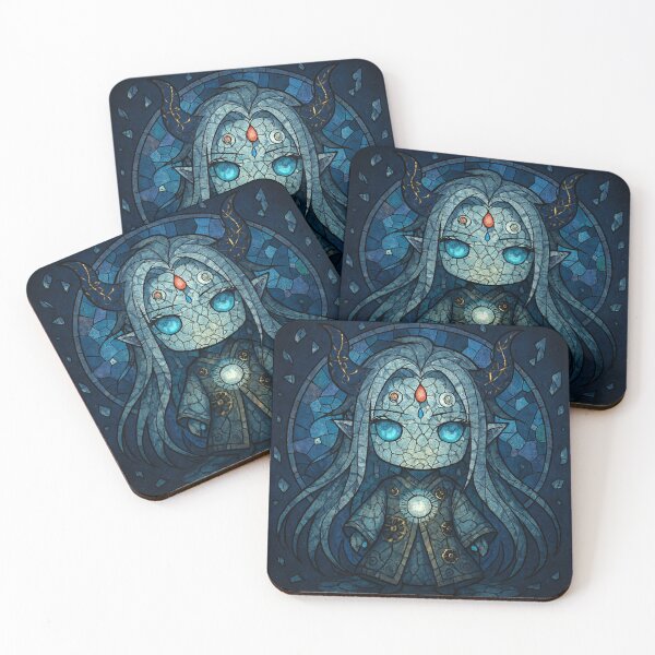 Item preview, Mystical Stained Glass Chibi Spirit designed and sold by Ecosetereos.