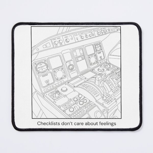 Item preview, Pilot Mindset – Checklist Over Feelings designed and sold by Goodvibemini.