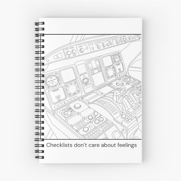Item preview, Pilot Mindset – Checklist Over Feelings designed and sold by Goodvibemini.