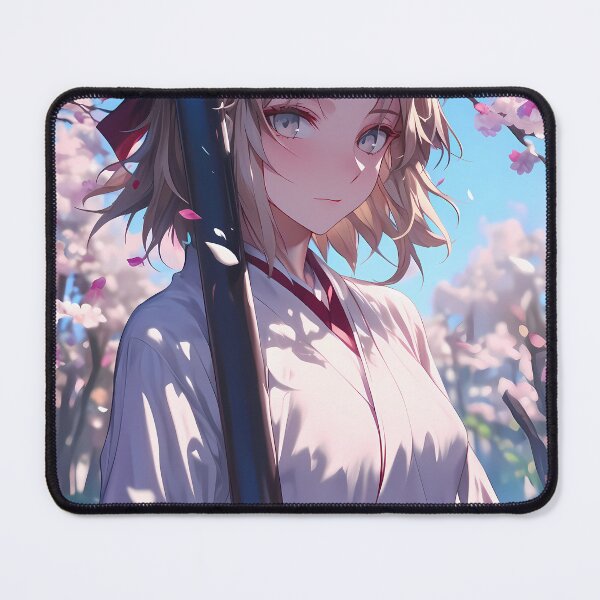 Item preview, Sakura Saber Okita Souji Fate Grand Order Game Anime Girl Sword designed and sold by mildaclairmo.