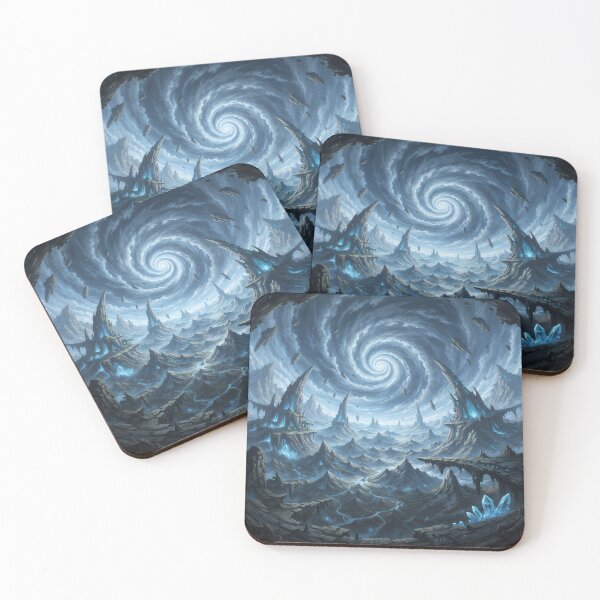 Item preview, Ethereal Vortex Over the Crystal Highlands designed and sold by KYOFRAME.