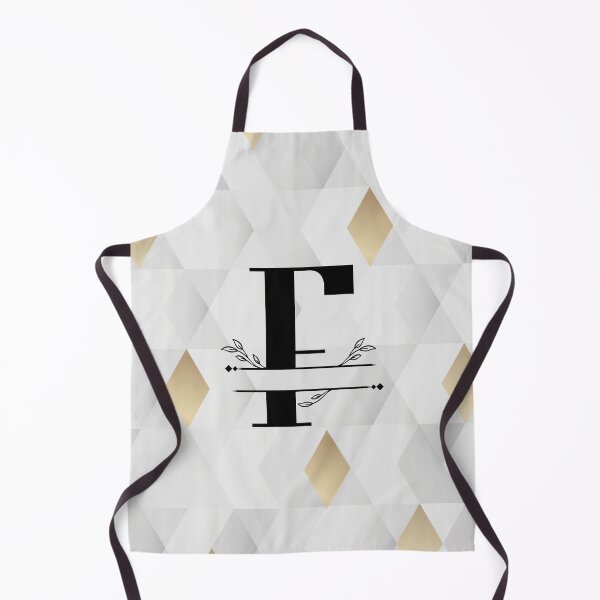 Item preview, Monogram...F... on abstract grey and gold diamond background designed and sold by CHASAcreative.