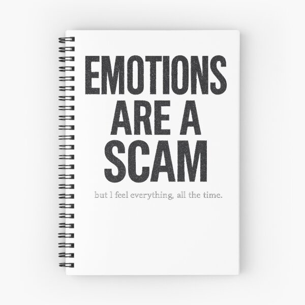 Item preview, Emotions Are A Scam - Static Dust Tee designed and sold by STATICDUST.