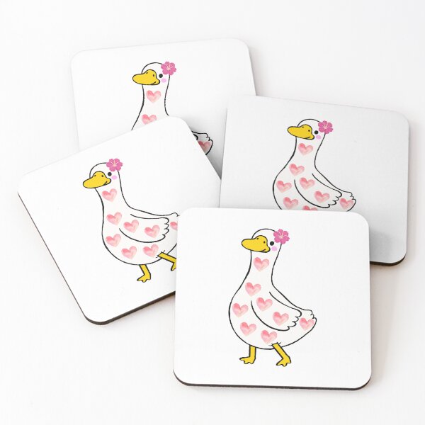 Item preview, Goose with hearts Valentines day  designed and sold by ClickATee Store .
