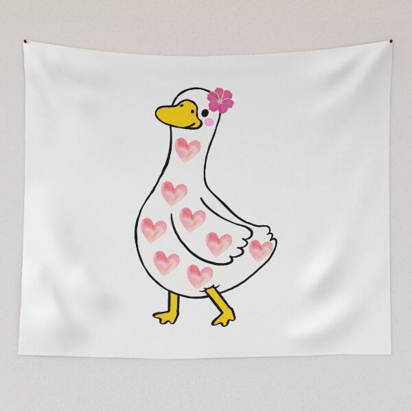 Item preview, Goose with hearts Valentines day  designed and sold by ClickATee Store .