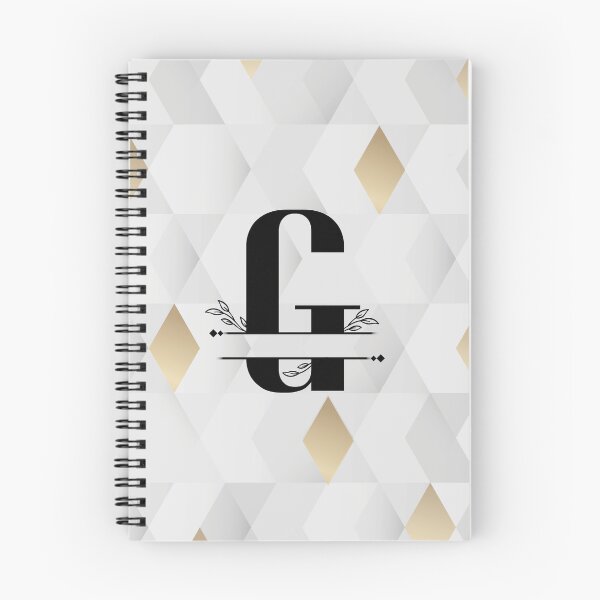 Item preview, Monogram...G... with abstract gold and grey diamond background designed and sold by CHASAcreative.