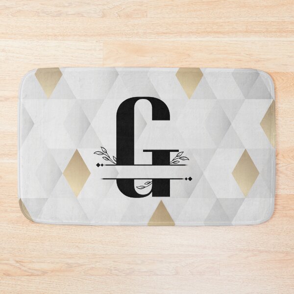 Item preview, Monogram...G... with abstract gold and grey diamond background designed and sold by CHASAcreative.