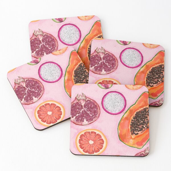 Item preview, Fruit Print: Pomegranate, Peach, Papaya and more designed and sold by avamedia.