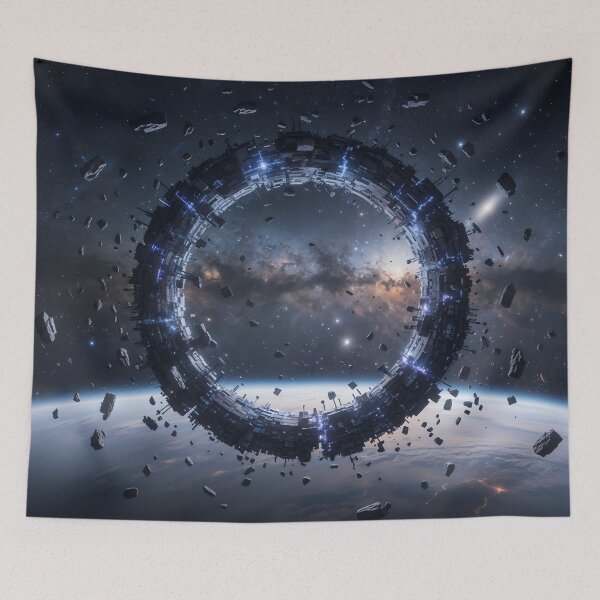 Item preview, Orbital Halo: The Last Bastion of Earth designed and sold by KYOFRAME.