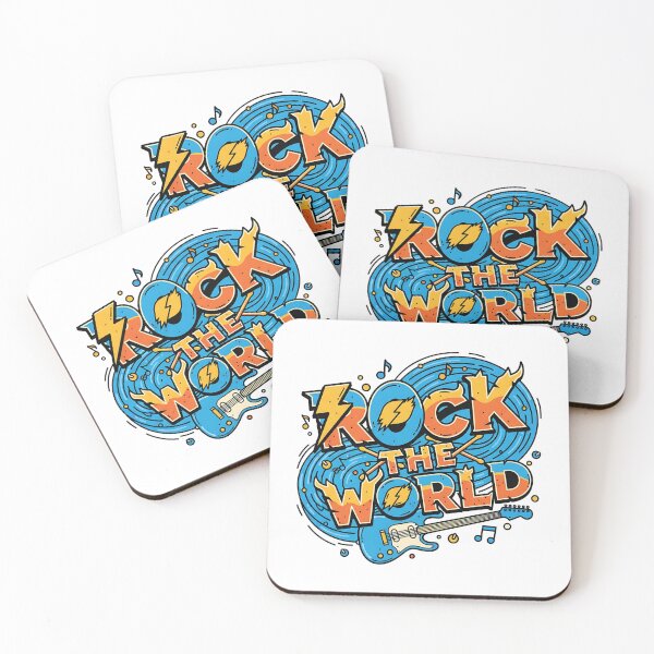 Item preview, Rock the World – Guitarist Drummer Musician T-Shirt designed and sold by Muzgle.