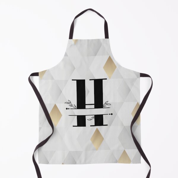 Item preview, Monogram...H...with an abstract gold and grey diamond background designed and sold by CHASAcreative.