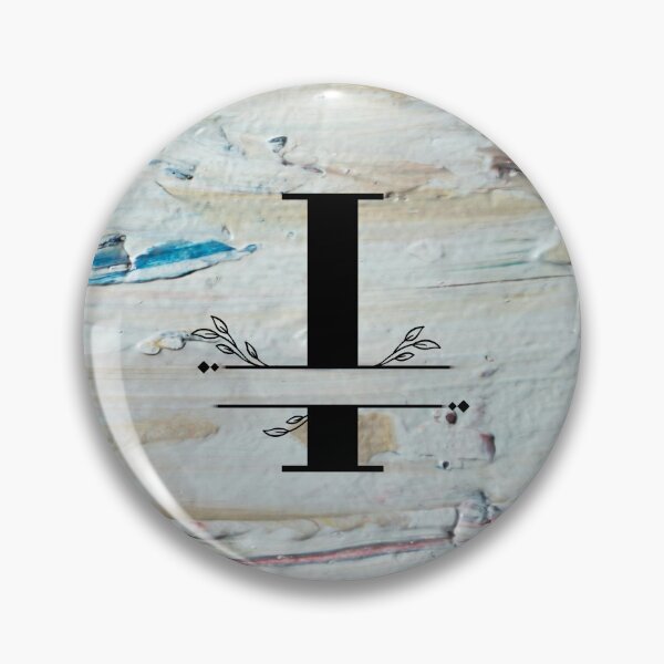 Item preview, Monogram...I... with colourful textured cement/concrete wall background designed and sold by CHASAcreative.