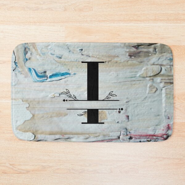 Item preview, Monogram...I... with colourful textured cement/concrete wall background designed and sold by CHASAcreative.