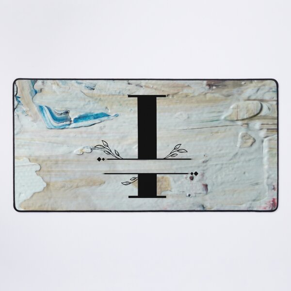 Item preview, Monogram...I... with colourful textured cement/concrete wall background designed and sold by CHASAcreative.