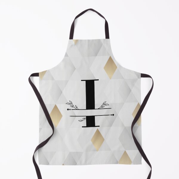 Item preview, Monogram...I... with abstract gold and grey diamond background designed and sold by CHASAcreative.