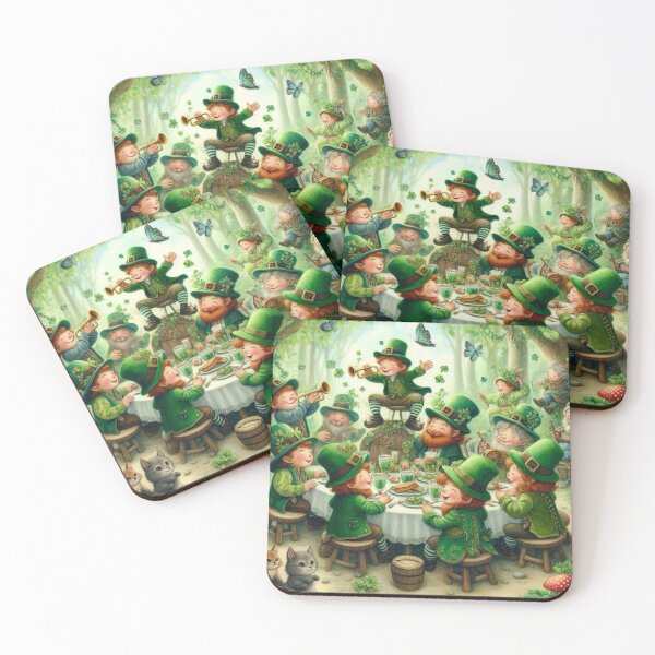 Item preview, Leprechaun Feast in the Enchanted Forest designed and sold by TinCatOutPost.