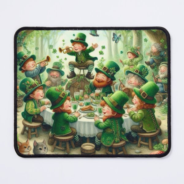 Item preview, Leprechaun Feast in the Enchanted Forest designed and sold by TinCatOutPost.