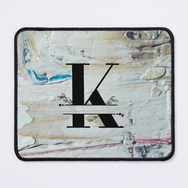 Item preview, Monogram...K... with colourful textured cement/concrete wall background designed and sold by CHASAcreative.