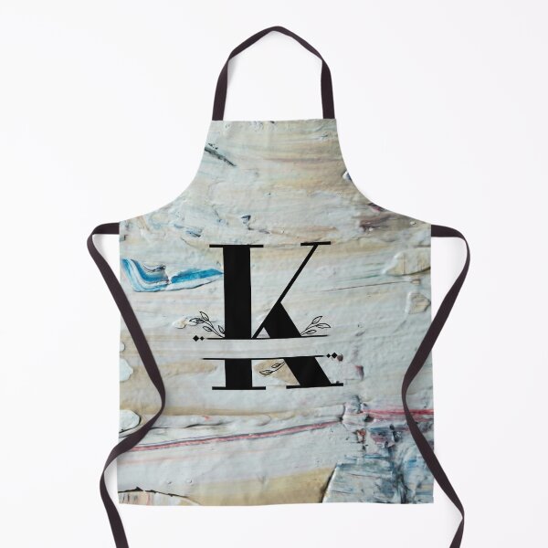 Item preview, Monogram...K... with colourful textured cement/concrete wall background designed and sold by CHASAcreative.