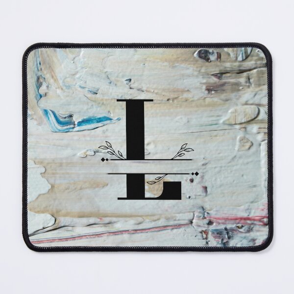 Item preview, Monogram...L... with colourful textured cement/concrete wall background designed and sold by CHASAcreative.