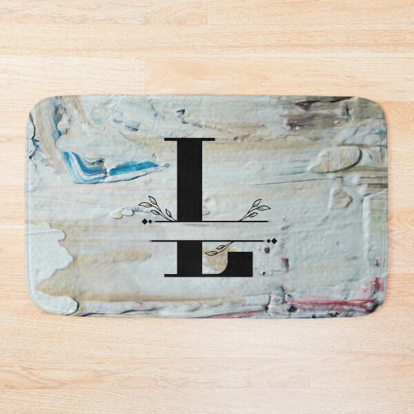 Item preview, Monogram...L... with colourful textured cement/concrete wall background designed and sold by CHASAcreative.