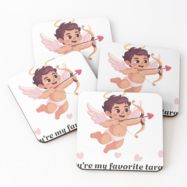 Item preview, Cute Valentine’s Day Cupid Angel with Bow & Heart Arrow – “You’re My Favorite Target” Romantic Love Quote Design designed and sold by MassiveAngle.