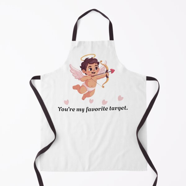 Item preview, Cute Valentine’s Day Cupid Angel with Bow & Heart Arrow – “You’re My Favorite Target” Romantic Love Quote Design designed and sold by MassiveAngle.