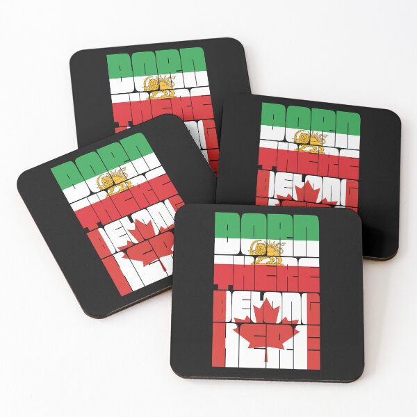 Item preview, Born There Belong Here | Iranian Canadian Identity designed and sold by FlagX.