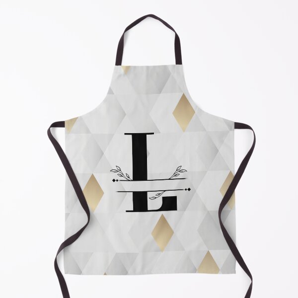Item preview, Monogram...L... with abstract gold and grey diamond background designed and sold by CHASAcreative.