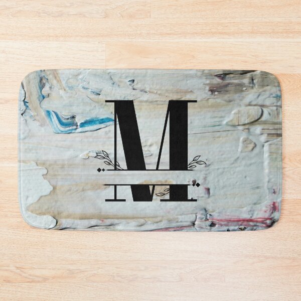 Item preview, Monogram...M... with colourful textured cement/concrete wall background designed and sold by CHASAcreative.