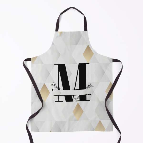 Item preview, Monogram...M... with abstract gold and grey diamond background designed and sold by CHASAcreative.